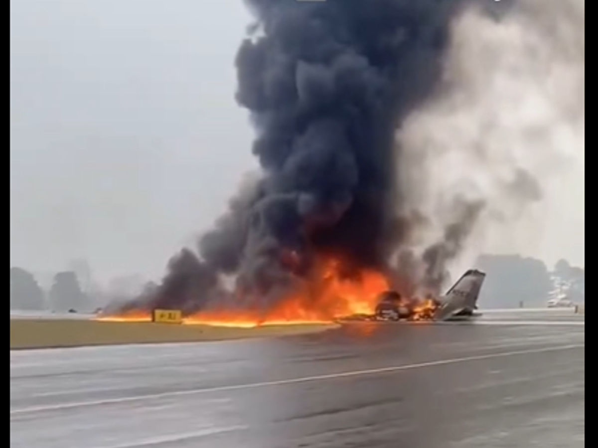 Private jet, bumagsak sa North Carolina — 7 katao patay